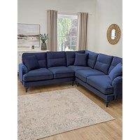 Very Home Victoria Fabric Corner Group Sofa - Navy - Fsc Certified