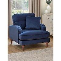 Very Home Victoria Fabric Armchair - Navy - Fsc Certified
