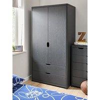 Very Home Aspen 2 Door, 2 Drawer Wardrobe - Dark Grey