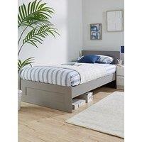 Very Home Taryn Kids Single Bed With Mattress Options (Buy & Save!) - Grey - Bed Frame Only