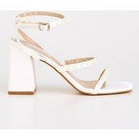 Raid Stella Bridal Block Heeled Sandal - Ivory