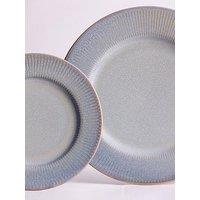 Mason Cash Reactive Linear Set Of 4 Dinner Plates &Ndash; Grey