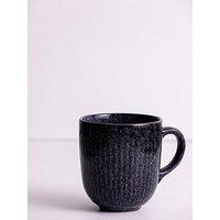 Mason Cash Reactive Linear Set Of 4 Mugs - Black
