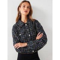 Boss Jandra Boucle Jacket - Black