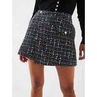 Boss Tandra Boucl&Eacute; Skorts - Black