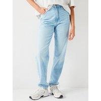 Boss Ruth High Rise Mom Jean - Blue