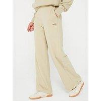 Boss Logo Wide Leg Sweatpants - Green
