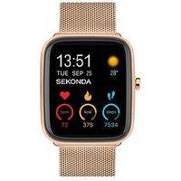 Sekonda Unisex Motion Plus Rose Gold Mesh Stainless Steel Bracelet Smartwatch