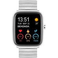 Sekonda Unisex Motion Plus Silver Stainless Steel Bracelet Smartwatch