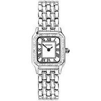 Sekonda Monica Silver Alloy Bracelet With White Dial And Stone-Set Bezel