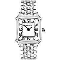 Sekonda Women'S Monica Maxi Silver Alloy Bracelet With White Dial Analogue Watch