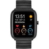 Sekonda Unisex Motion Plus Black Stainless Steel Bracelet Smartwatch