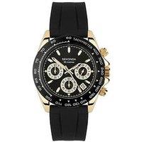 Sekonda Circuit Black Silicone Strap Chronograph Watch