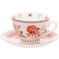 Cath Kidston Archive Rose Teacup And Saucer