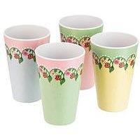 Cath Kidston Strawberry Melamine Tumblers &Ndash; Set Of 4