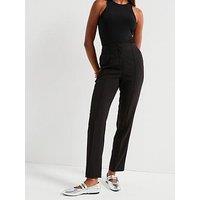 V By Very Seamed Slim Leg Formal Trouser - Black