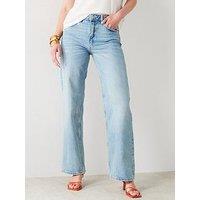 Mango Mid-Rise Straight Jeans