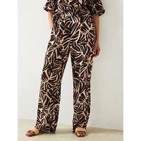 Mango Printed Design Wide Leg Trouser