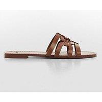 Mango Leather Straps Sandals