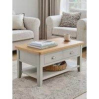 Very Home Malone Ready Assembled Large 1 Drawer Coffee Table - Contains Solid Wood