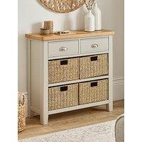 Very Home Malone Ready Assembled 2 Drawer, 4 Basket Sideboard - Contains Solid Wood