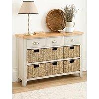 Very Home Malone 3 Drawer, 6 Basket Sideboard - Contains Solid Wood