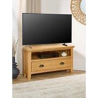 Very Home Ashwin Ready Assembled Corner Tv Unit - Fits Up To 42 Inch Tv - Contains Solid Wood