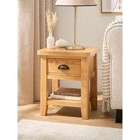 Very Home Ashwin Ready Assembled 1 Drawer Lamp Table - Contains Solid Wood