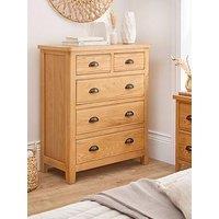 Very Home Ashwin Ready Assembled 2 + 3 Drawer Chest - Contains Solid Wood