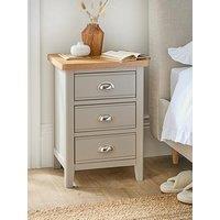 Very Home Malone Ready Assembled 3 Drawer Bedside Chest - Contains Solid Wood