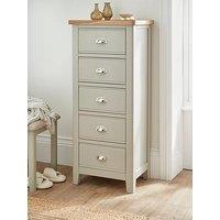 Very Home Malone Ready Assembled 5 Drawer Tall Boy - Contains Solid Wood