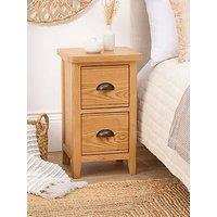 Very Home Ashwin Ready Assembled 2 Drawer Bedside Chest - Contains Solid Wood