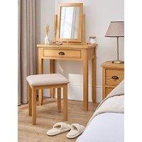 Very Home Ashwin Part Assembled Dressing Table, Stool & Mirror Set - Contains Solid Wood