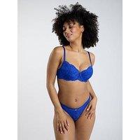 Boux Avenue Billie Balconette Bra - Cobalt Blue