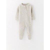 Mini V By Very Unisex Star Fleece Sleepsuit