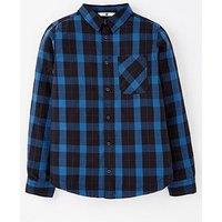 V By Very Boys Blue Check Shirt