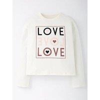 Everyday Girls Love Single T-Shirt - Cream