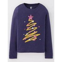 V By Very Girls Christmas Sequin Tree Single T-Shirt