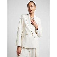 River Island Linen Blazer - Light Beige