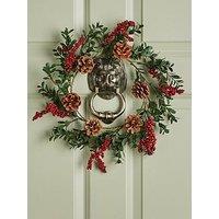 Festive Holly Christmas Wreath