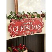 Festive Merry Christmas Room Sign