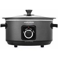 Morphy Richards Sear And Stew Black Slow Cooker - 3.5L - Dishwasher Safe