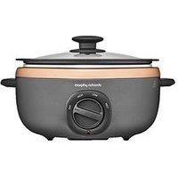 Morphy Richards Sear And Stew Rose Gold Slow Cooker - 3.5L - Hob Proof Pot