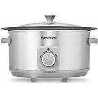 Morphy Richards 6.5L Aluminium Slow Cooker - Brushed Stainless Steel