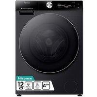 Hisense 7S Series Wf7S1247Bb 12Kg Load, 1400 Spin, Ai Washing Machine With Touch Control - Black - A Rated