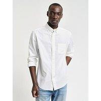 Gant Regular Fit Long Sleeve Oxford Shirt - White