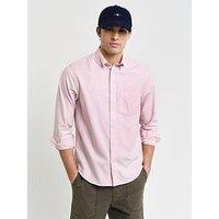 Gant Regular Fit Long Sleeve Oxford Shirt - Light Pink