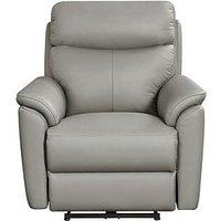 Very Home Carson Real Leather/Faux Leather Power Recliner Armchair