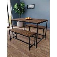 Vida Designs Roslyn 4 Seater Dining Table With Bench Set