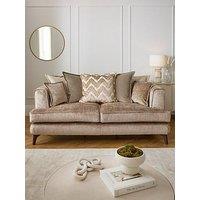 Very Home Capri 3 Seater Scatter Back Sofa - Natural